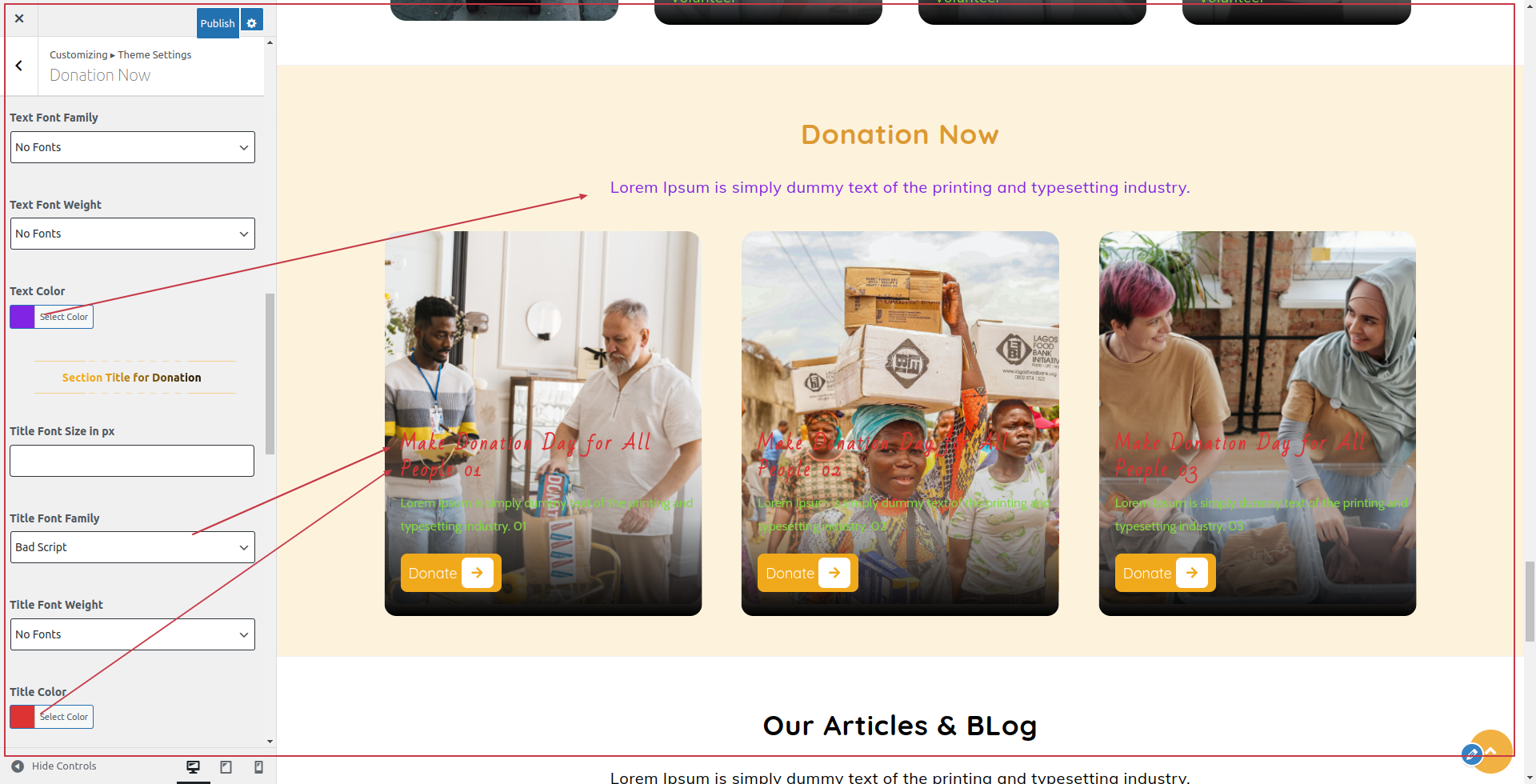 Donation Now Section