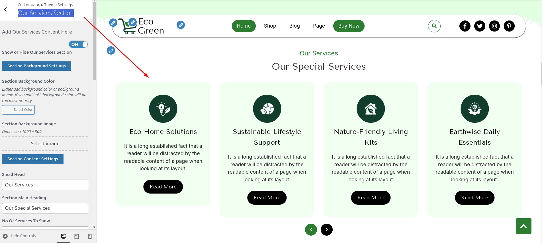 Our Services Section