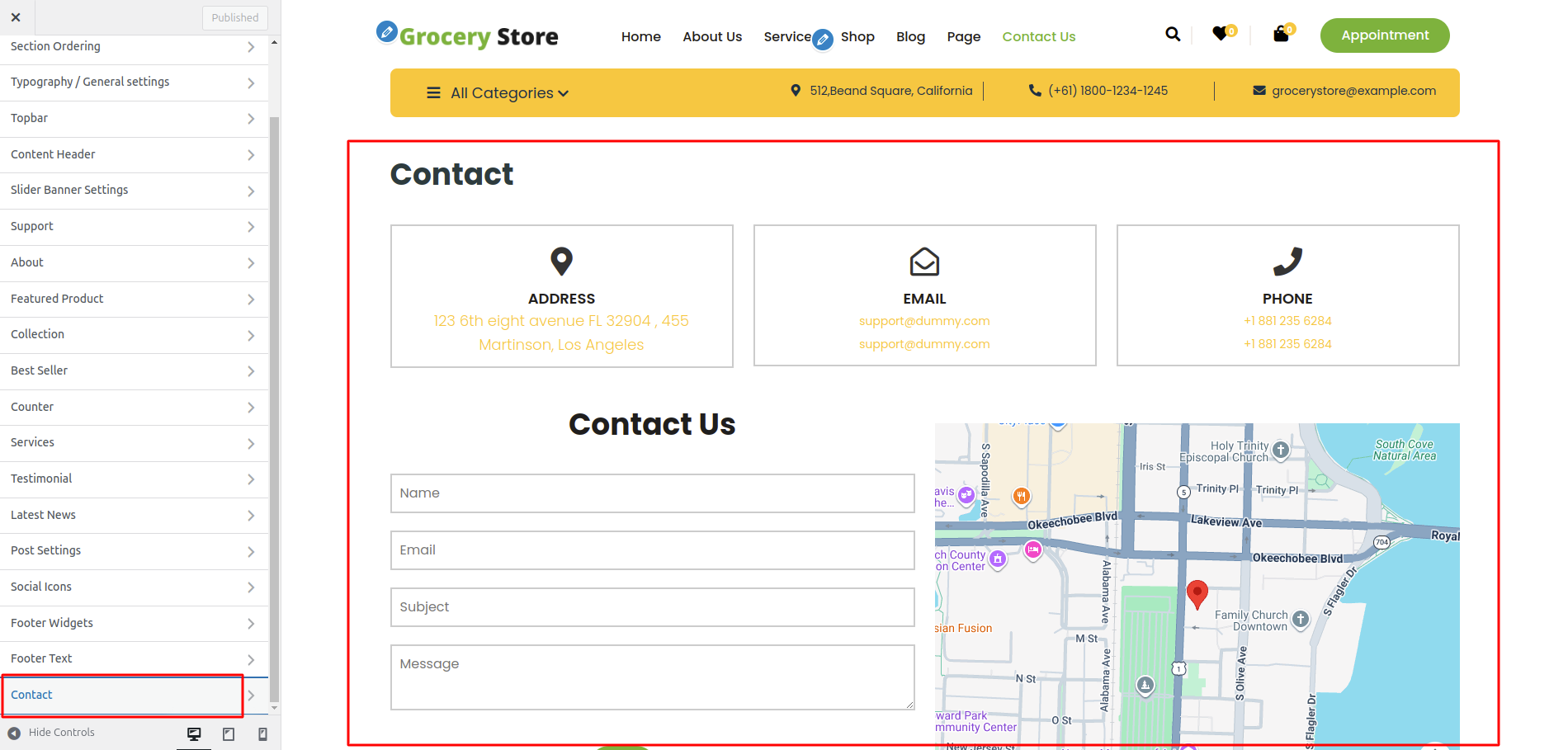 Contact Page