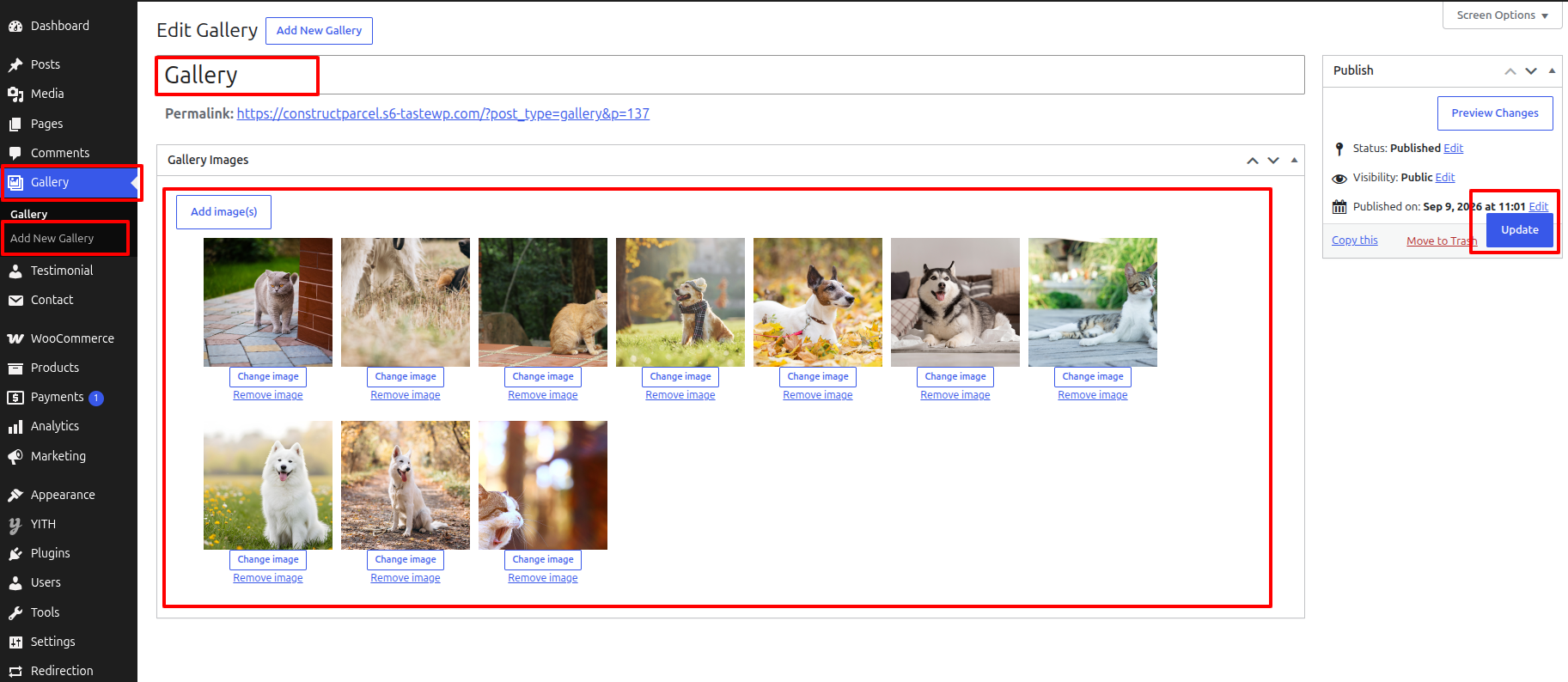 Blog Settings