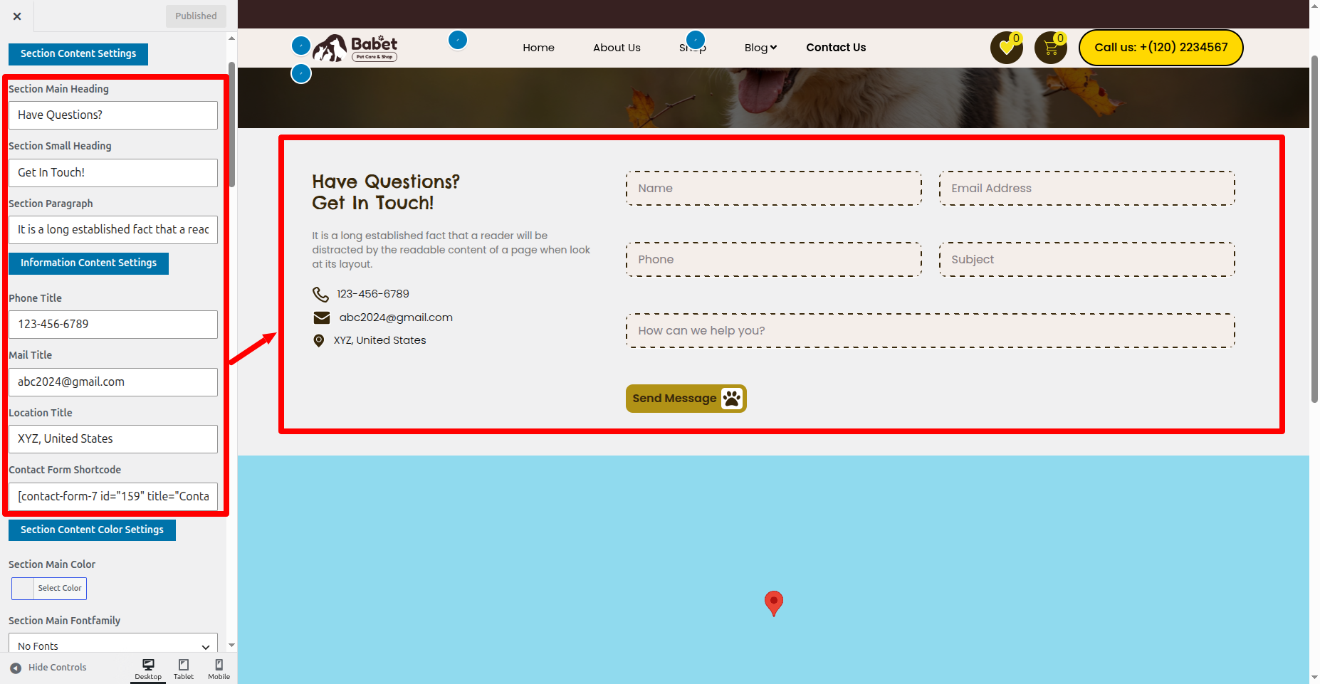 Contact Page