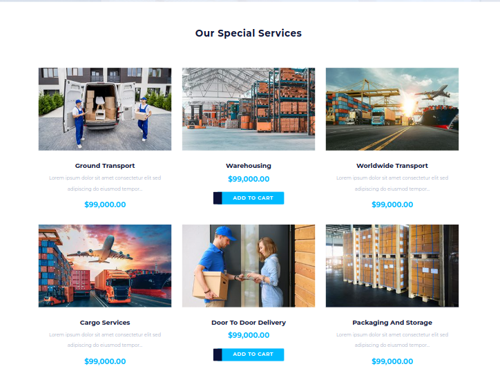 Our Special Services Section