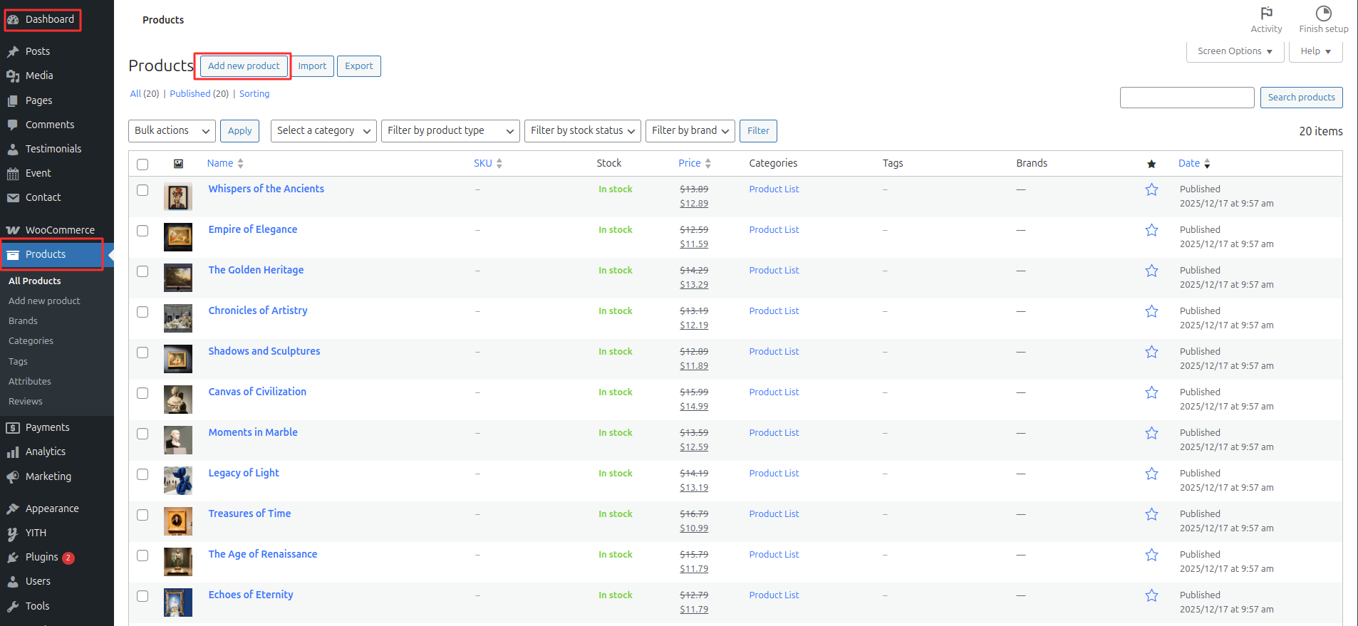 Our Exhibitions Shop