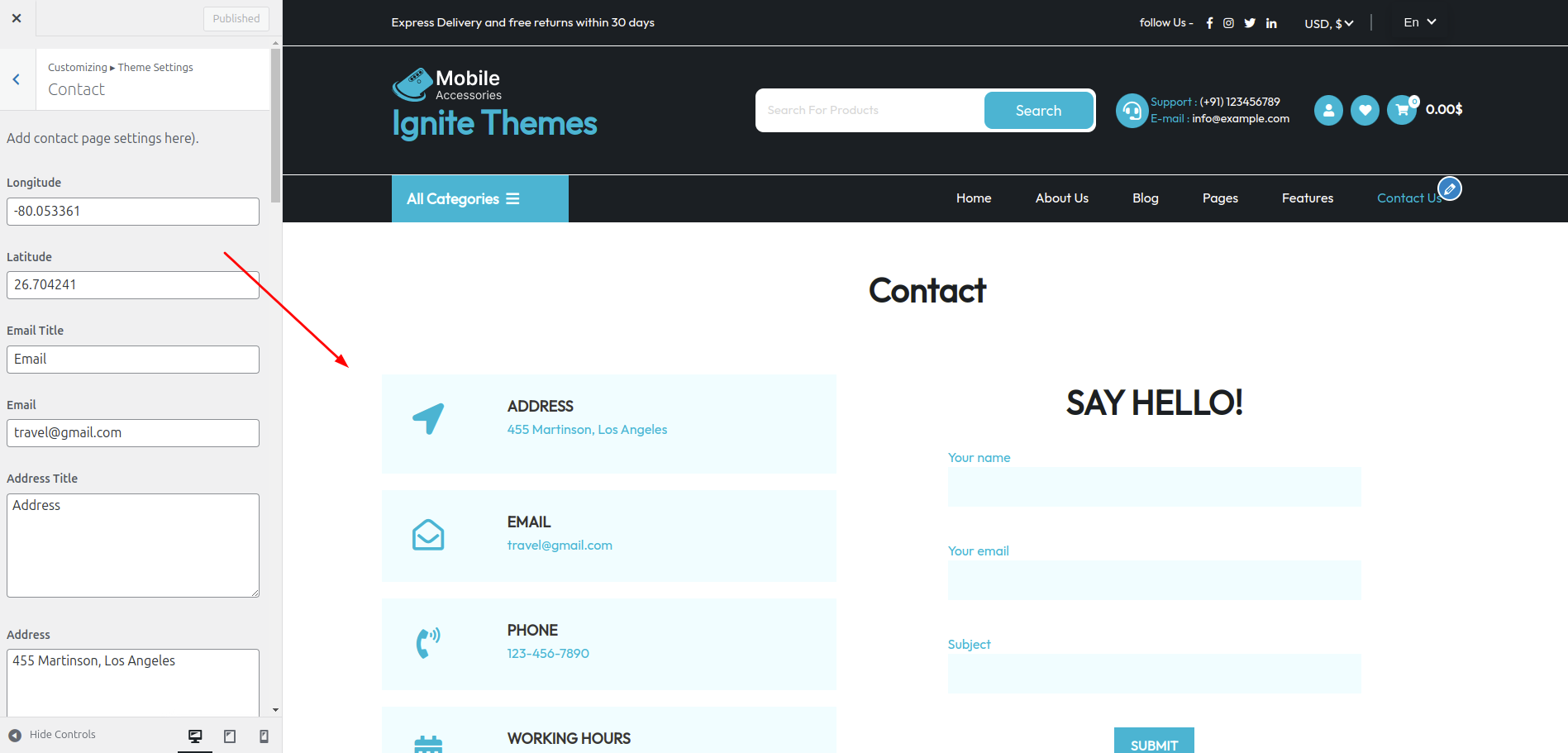 Contact Page