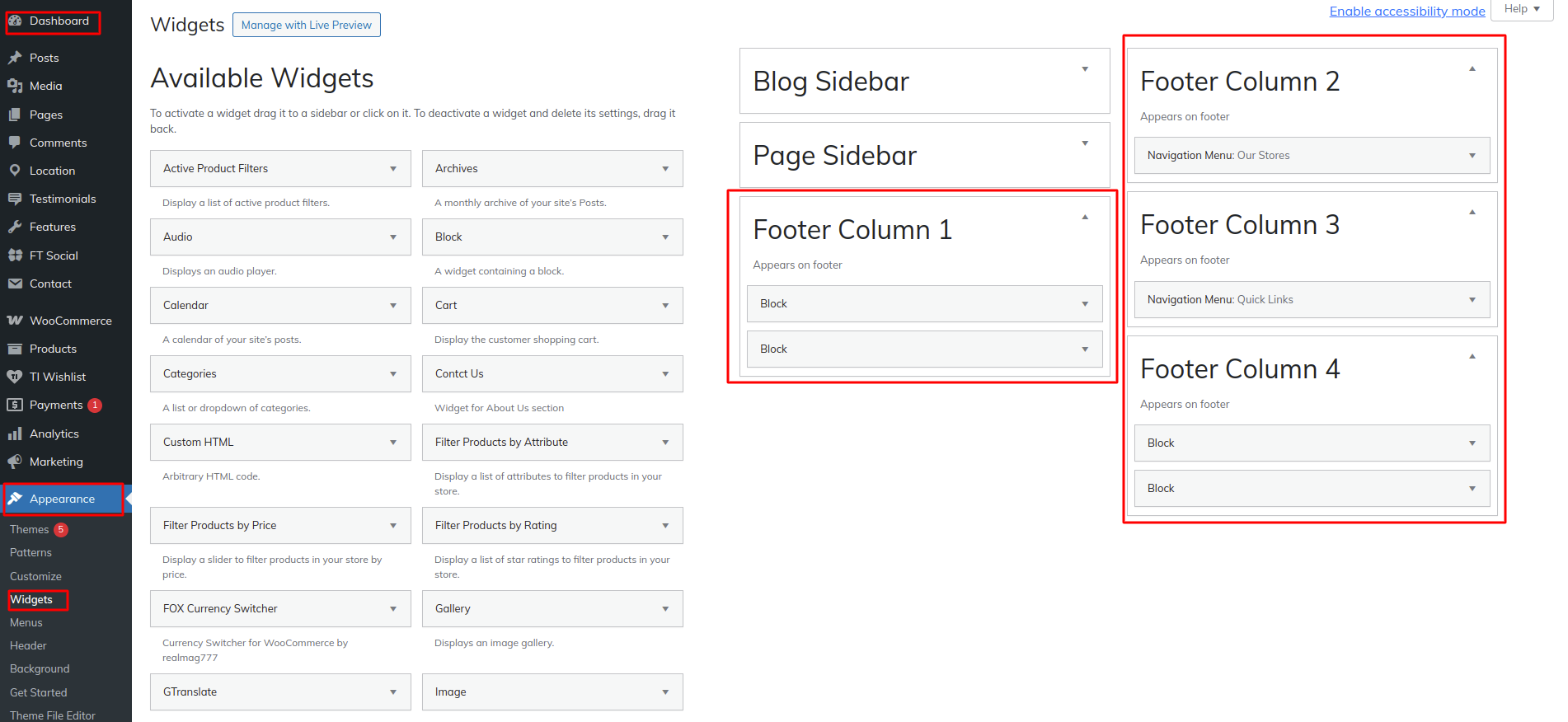 Footer Section
