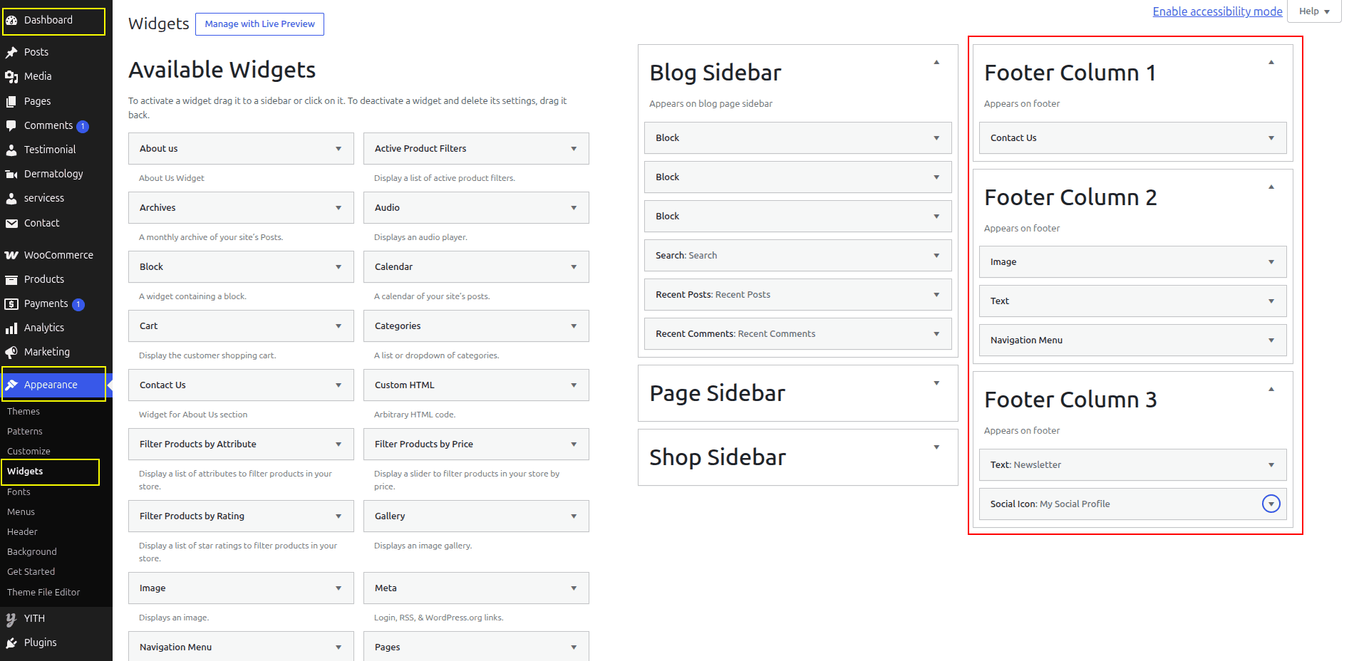 Footer Section