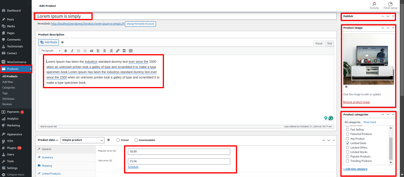 Product Slider Customizer Settings