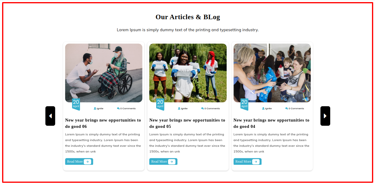 Our Blog Section