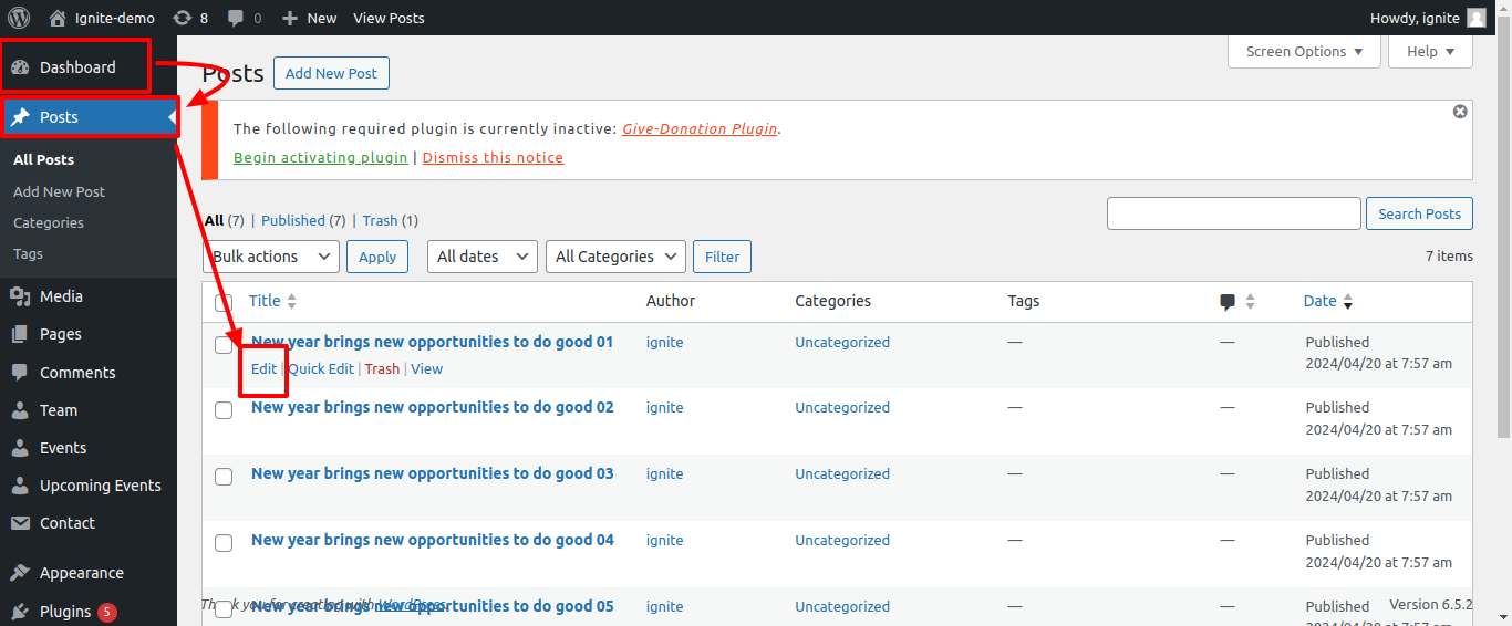 Our Blog Customizer Settings