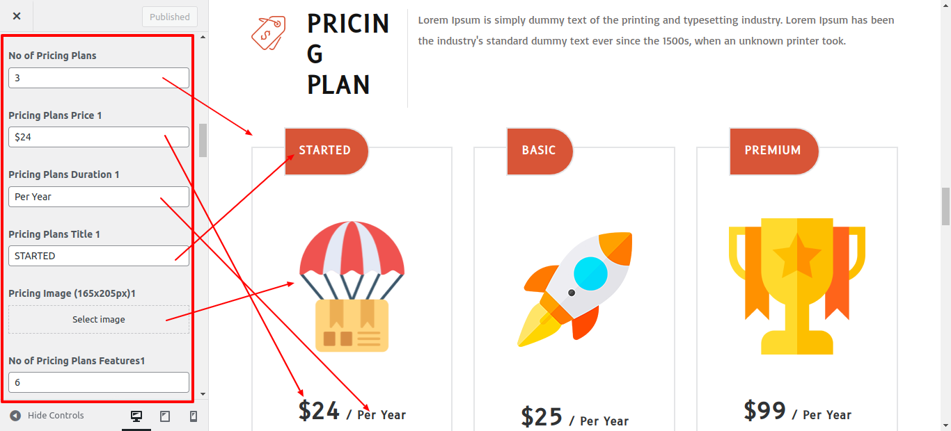 Pricing Plans Section