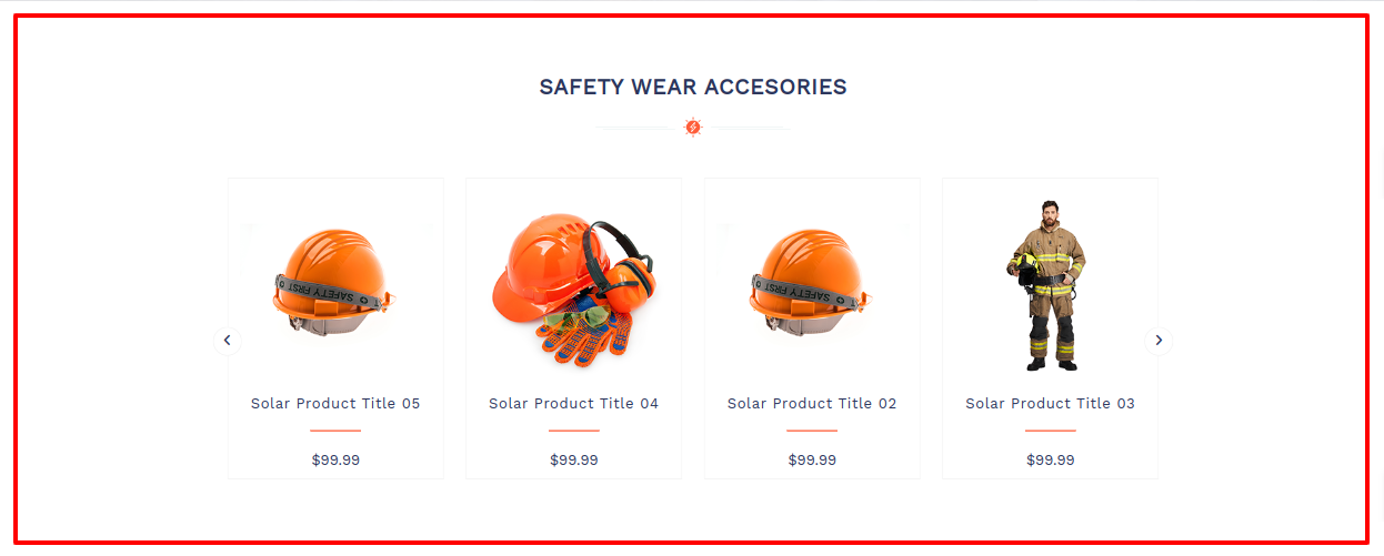 Safety Wear Accesories Section