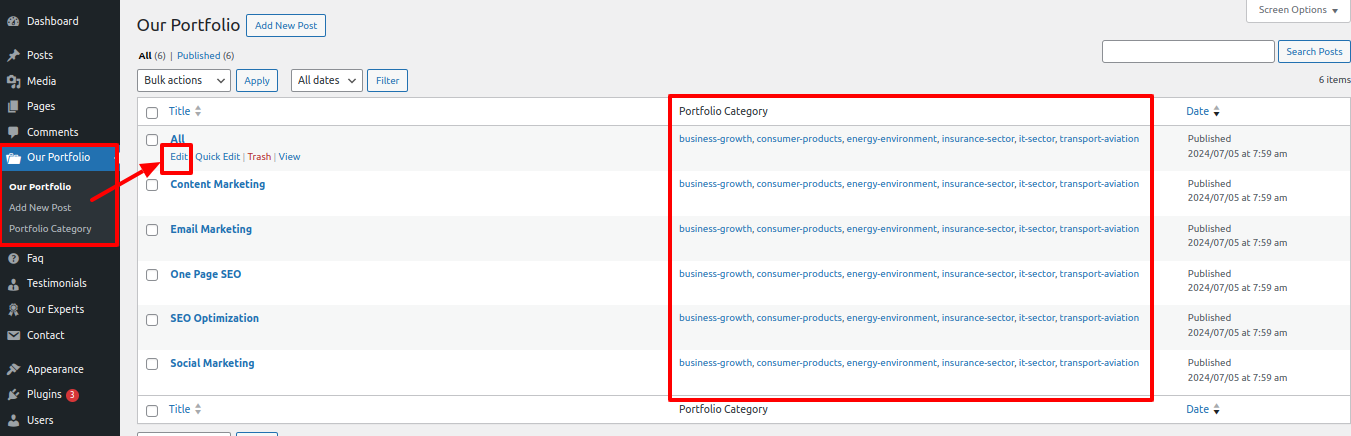 About Section Customizer Settings