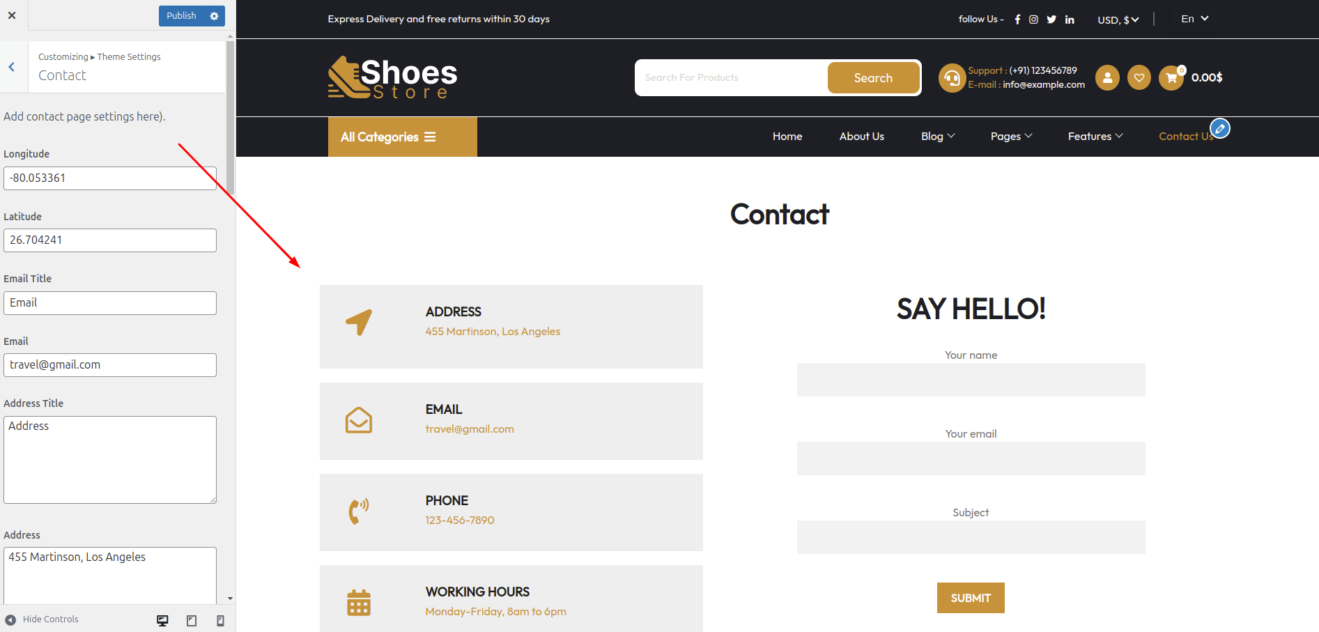 Contact Page