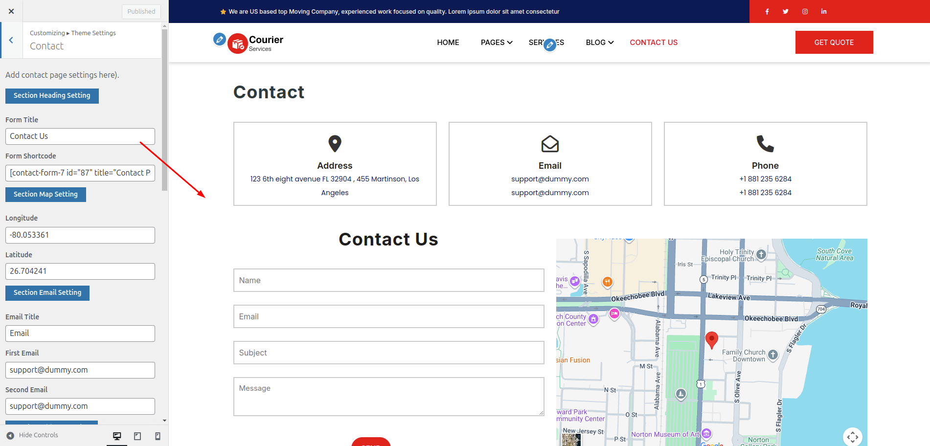 Contact Page